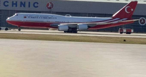 Çok tartışılan yeni Cumhurbaşkanlığı uçağı ilk kez görüntülendi