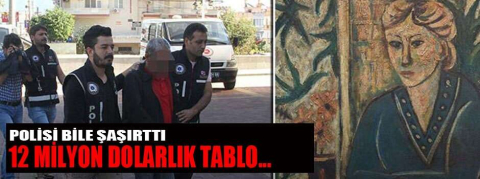 Polis bile bunu beklemiyordu! 12 milyon dolarlık tablo