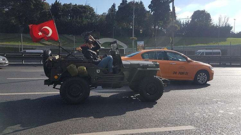 E-5'te şaşkına çeviren görüntü!