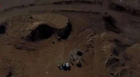 Teröristlerin mevzileri böyle görüntülendi