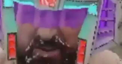 Canlı yayında olay görüntüler!