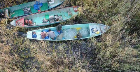 Drone ile yakalandılar!