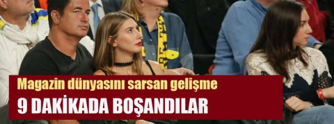 Acun Ilıcalı ve Şeyma Subaşı boşandı