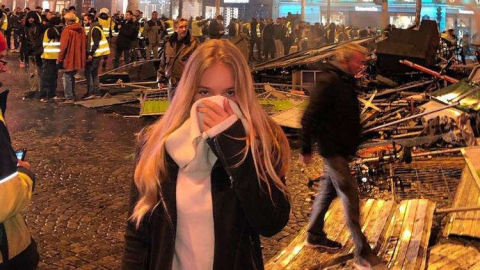 Fransa'daki eylemden sürpriz isim