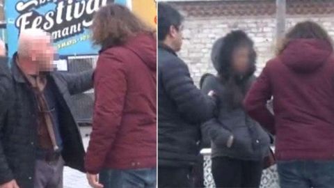 Genç kıza sokak ortasında çirkin teklif