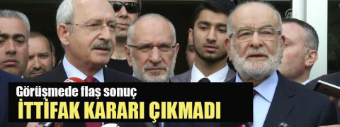 Kılıçdaroğlu-Karamollaoğlu görüşmesinden flaş karar