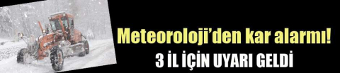 Meteoroloji'den kar alarmı! Bu akşam başlıyor