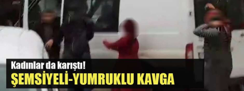 Trafikteki kavgaya kadınlar da karışınca...