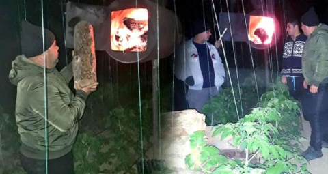 Serada don nöbeti! Bütün gece odun taşıyorlar