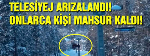 Telesiyejde can pazarı! Onlarca kişi saatlerce mahsur kaldı