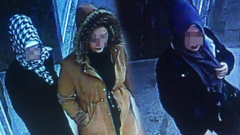 Güvenlik kamerasına takılan genç kızların suç dosyası 'pes' dedirtti