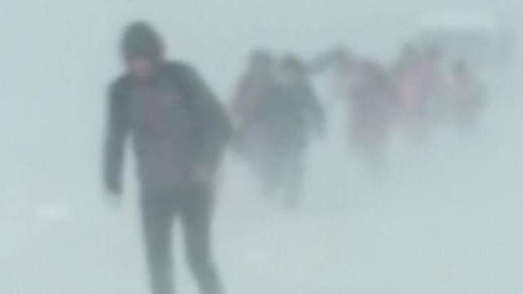 Hava güneşli diye yola çıktılar, kabusu yaşadılar!