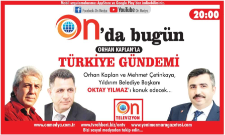 ORHAN KAPLAN İLE TÜRKİYE GÜNDEMİ- 13 MART 2020