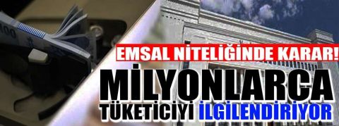 EMSAL NİTELİĞİNDE KARAR