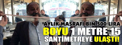 Boyu 1 metre 15 santimetreye ulaştı! 