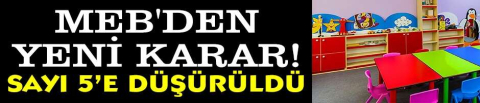 MEB'den yeni karar!