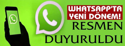 WhatsApp'ta yeni dönem!