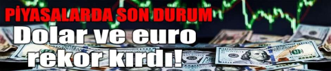 Dolar ve euro rekor kırdı!