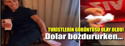 Turistlerin görüntüsü olay oldu!