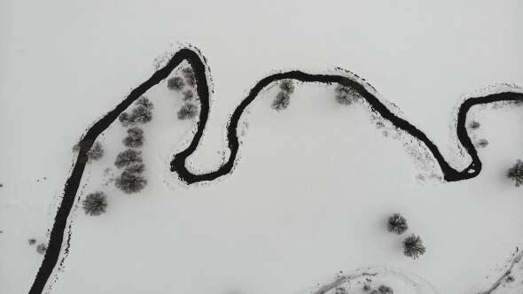 Güzeldere Vadisi'nden kartpostallık kış manzaraları