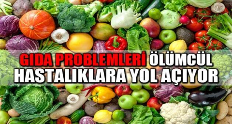 Gıda problemleri ölümcül hastalıklara yol açıyor
