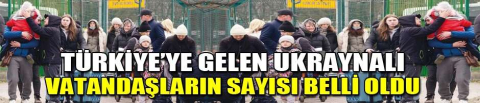 Türkiye’ye gelen Ukraynalı vatandaşların sayısı belli oldu