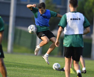 Bursaspor günü çift idmanla tamamladı