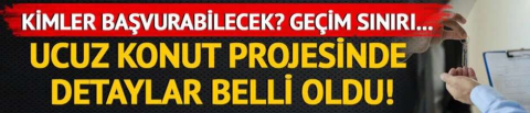 Ev sahibi olmak isteyenler dikkat! TOKİ sosyal konut projesinde gelir sınırı belli oldu! İşte başvuru detayları...