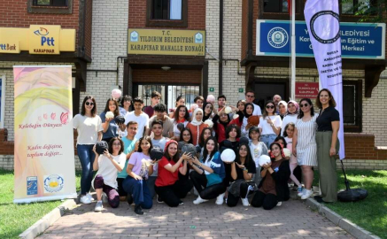 Yaz kampı öğrencilerinden ‘Kelebeğin dünyası’ projesine destek