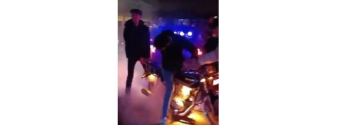 Asker eğlencesinde magandalar kameralarda