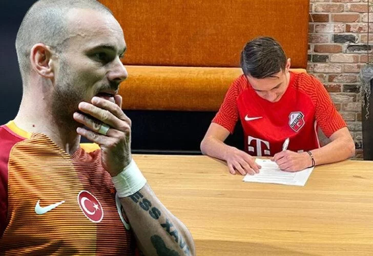 Sneijder'in oğlu Jessey Sneijder babasının yapamadığını yaptı! 