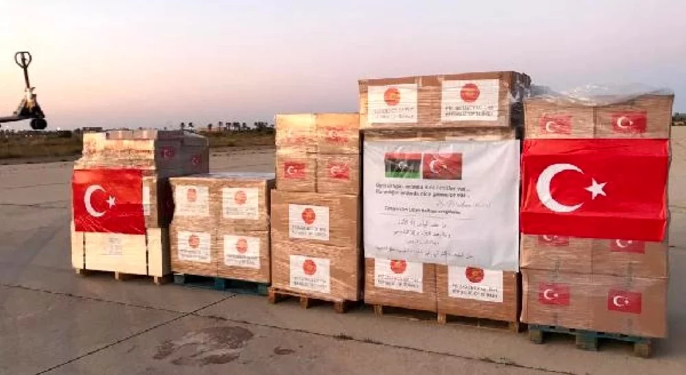 Türkiye'den Libya'ya sağlık malzemesi yardımı